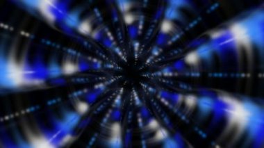 Soyut hipnotik kaleydoskop sihirli ışık hareketi