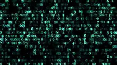 Siber uzay Teknoloji arka planında ilerleyen gelecek rakamları