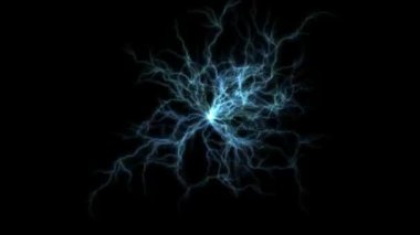 Siyah arkaplanda elektrik ışıkları