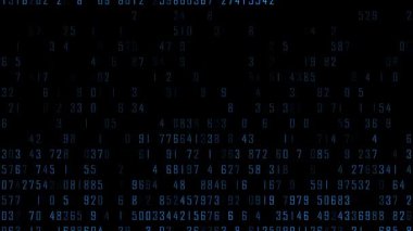 Ekranda dijital numara kodları - Teknoloji arkaplanı