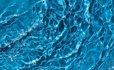 Mavi berrak su dalgalanması arkaplanı