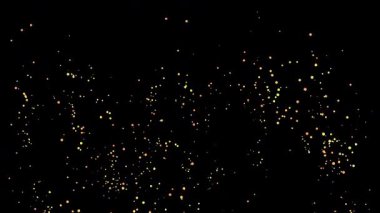 Şeffaf arkaplanda ateş kıvılcımları