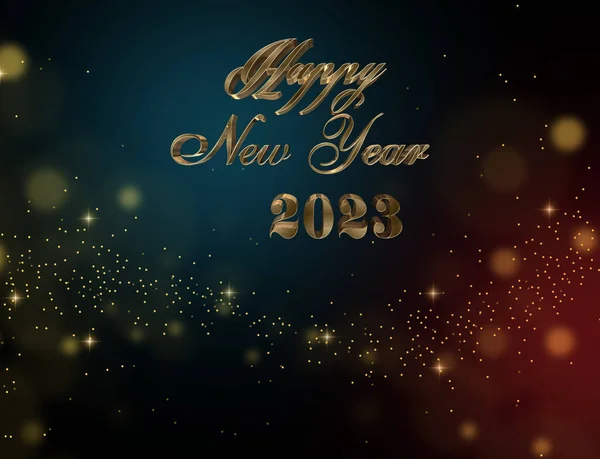 2023 Šťastný Nový Rok Pozadí Design Pozdrav Bannere Plakát Vektorová — Stock fotografie