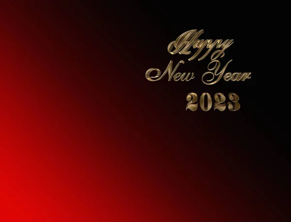 2023 Happy New Year Background Design Greeting Card Banner Poster — Stock Photo, Image