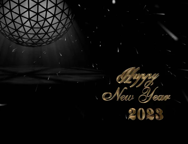2023 Šťastný Nový Rok Pozadí Design Pozdrav Bannere Plakát Vektorová — Stock fotografie