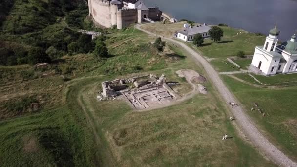 Oude Vestingarchitectuur Prachtig Uitzicht Fort Museum Schilderachtige Prachtige Scène Locatie — Stockvideo