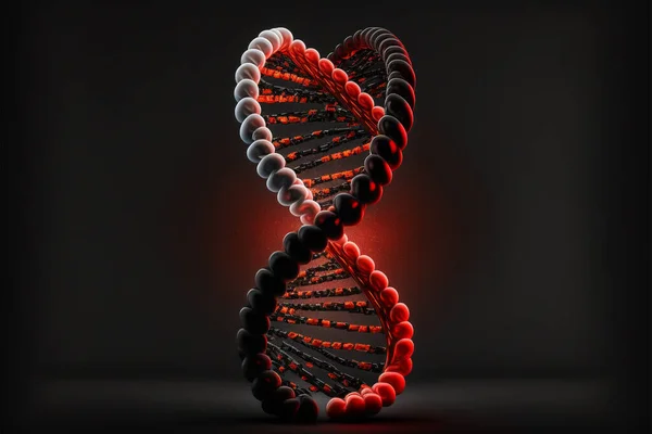 DNA Futuristic digital background, Abstract background for Science and technology. Abstract 3d polygonal wireframe DNA molecule helix spiral, Genetic mutation. High quality 3d illustration