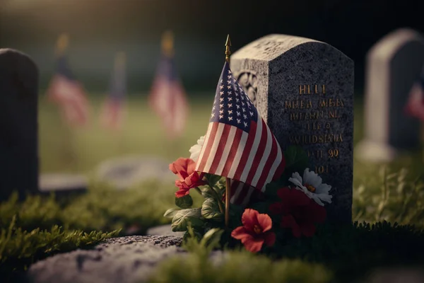 Memorial Day. Honoring All Who Served. National american holiday with USA flag. national . Remember and honor. Patriotic . High quality 3d illustration