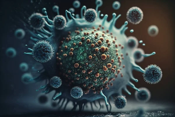 viral strain infections , protection and precautions against disease. Coronavirus respiratory influenza as a dangerous strain of influenza in the event of a pandemic. Microscopic virus.