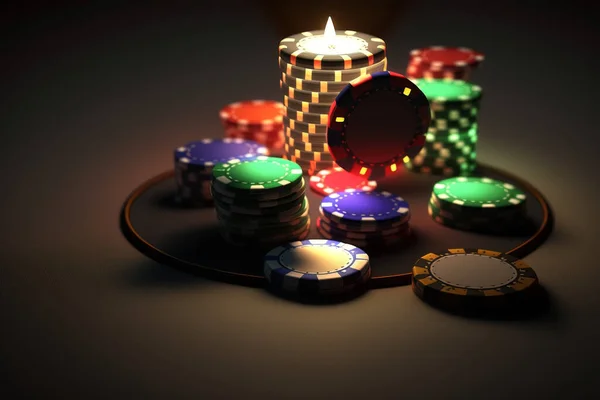 Conceito De Layout De Casino Online Jogar Cartões Dados Chips