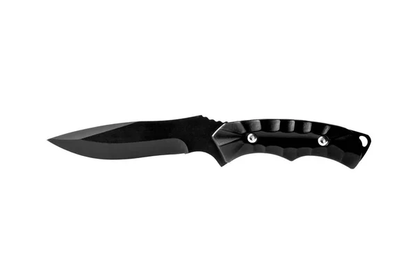 Schwarzes Scharfes Messer Auf Hintergrund Stockfoto