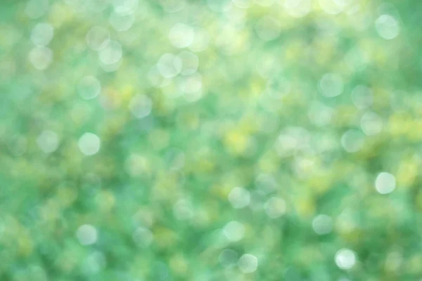 Природа Зеленый Свет Круг Боке Фон Пространством Дизайна — стоковое фото