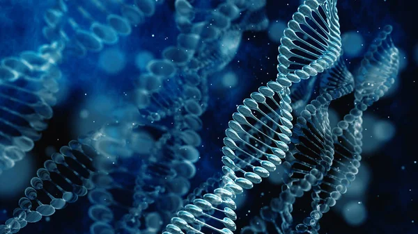 Dna Regeneration Helix Depth Field Dna Molecule Visuals Biology Biotechnology Royalty Free Stock Obrázky