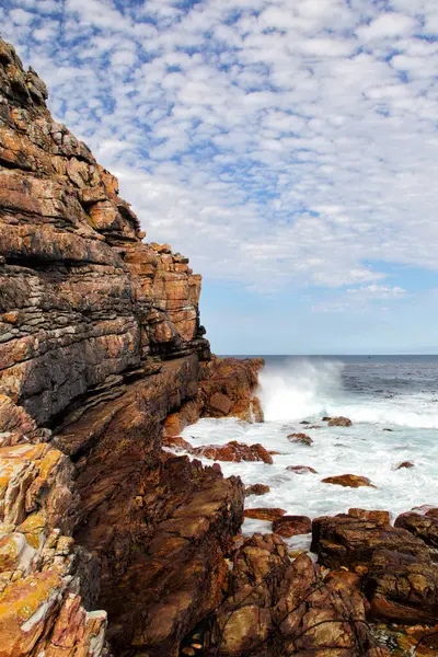 stock image Cliffs at the Cape of Good Hope, South Africa.