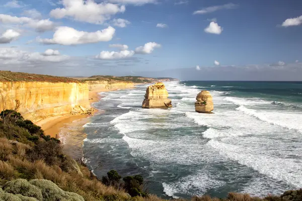 오스트레일리아 빅토리아 근처의 그레이트 Great Ocean Road 세계적으로 유명한 지대인 스톡 사진