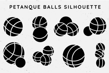 Petanque Topları Siluet Vektörü Ayarları