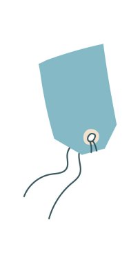 Zarf ve notla karikatür gibi el çizimi etiket ve etiket. İleti posta temaları, kırtasiye konsepti, iletişim, yaratıcı yazışmalar için düz tasarım ideal.