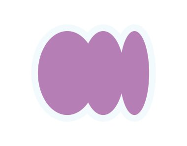 Zalim, soyut şekil etiketi. Asgari kıvrımları ve oval elementleri olan oyuncu modern bir form. Gaddarlığın grafiksel sembolü, y2k estetik ikonik bir tasarım. Çağdaş sanat projeleri için mükemmel.