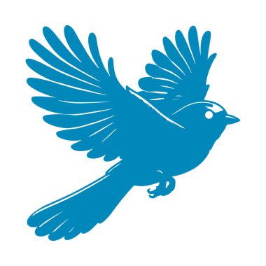 Pençeleriyle uçan kuş sanat vektörü