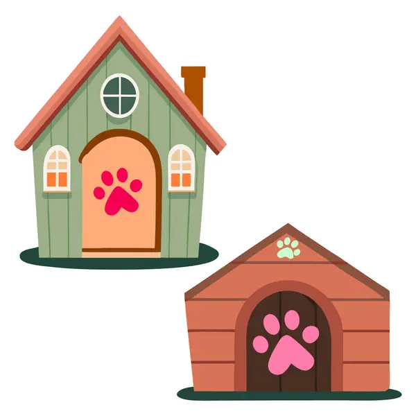 stock vector Dog house vector art illustration