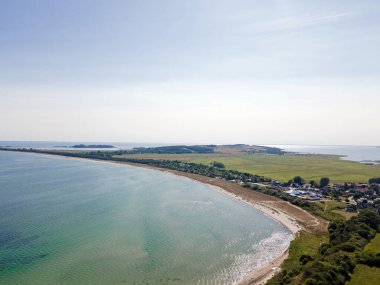 Mecklenberg Vorpommern Kuzey Almanya 'daki Rugen Adası' ndaki sahil manzarası