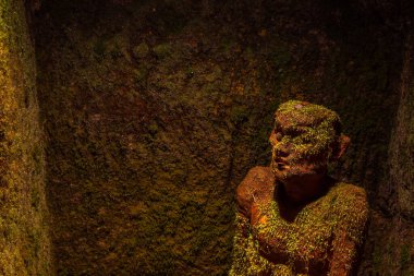 Tableaux of hell at Hanibe caves, Ishikawa, Japan.