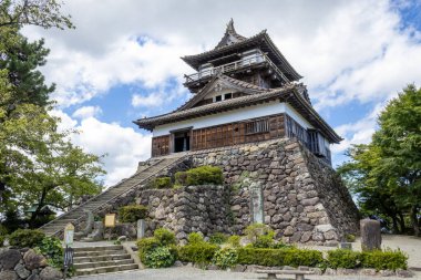 Maruoka Kalesi, Sakai, Fukui Bölgesi, Japonya.