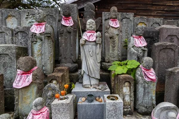 stock image Stone memorials in cemetery, Kanazawa, Ishikawa, Japan.