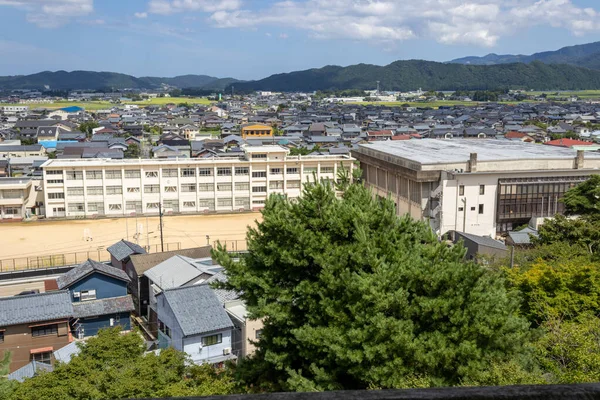 Widok Zamku Maruoka Sakai Prefektura Fukui Japonia — Zdjęcie stockowe