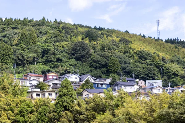 Veduta Del Villaggio Yamashina Sulle Colline Fuori Kanazawa Giappone — Foto Stock