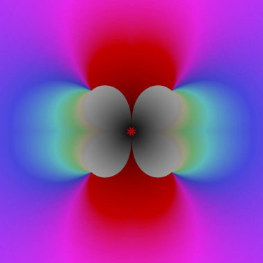 Orijinal el yapımı sanat eseri (yapay zeka değil). Matematiksel bir nesnenin fraktal adı verilen eşsiz renkli ve ayrıntılı görselleştirmesi.