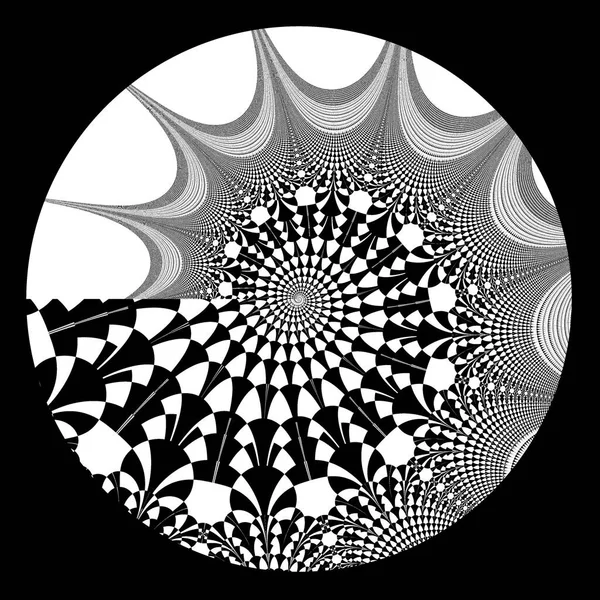 オリジナルハンドメイド作品 Aiではありません フラクタルと呼ばれる数学的対象の独特のカラフルで詳細な可視化 — ストック写真
