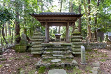 Daijouji 'deki tapınak binaları, Nodayama, Kanazawa, Japonya' daki 700 yıllık bir Soto zen Budist tapınağı..