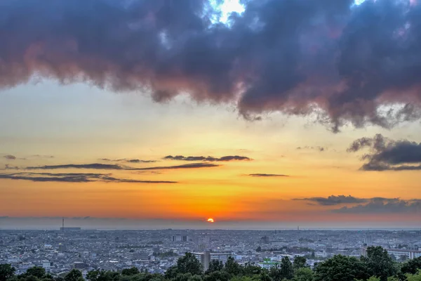 View Kanazawa Ishikawa Prefecture Japan Sunset Summer Daijouji Jill Park — Stock Photo, Image