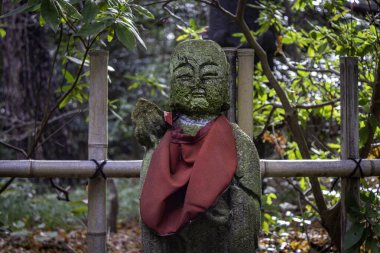 Stone statue of Ojizou san, protector of children and protector of travellers, Japan