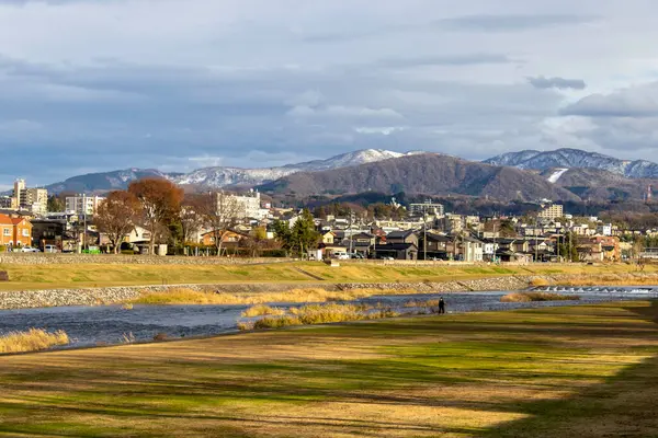View of the Saigawa River, Kanazawa, Ishikawa, Japan
