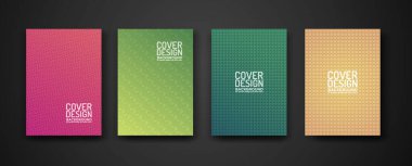 Modern geometrik çizgilerle kapak tasarımını dokulu desen ve renkli dinamik derecelendirme ile ayarlayın. öge tasarımı ve diğer kullanıcılar için. vektör Resimleri
