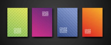 Modern geometrik çizgilerle kapak tasarımını dokulu desen ve renkli dinamik derecelendirme ile ayarlayın. öge tasarımı ve diğer kullanıcılar için. vektör Resimleri