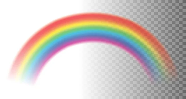 Rainbow Design Element Transparency Vector Illustration — Stock Vector