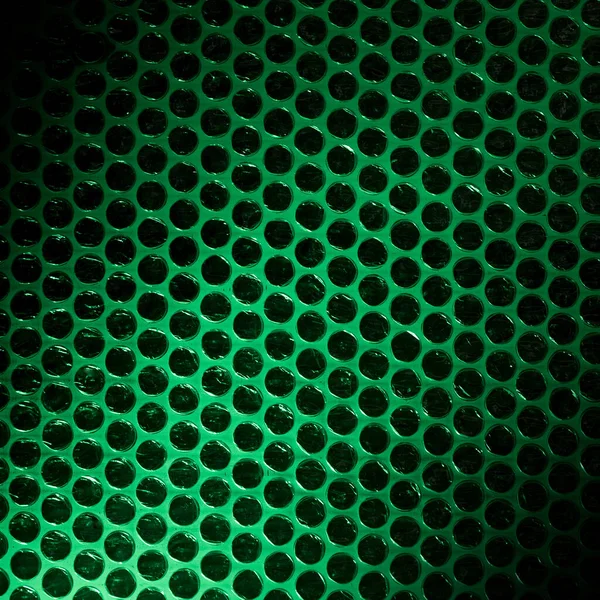 Пузырьковая Пленка Освещена Зеленым Светом Абстрактный Фон — стоковое фото