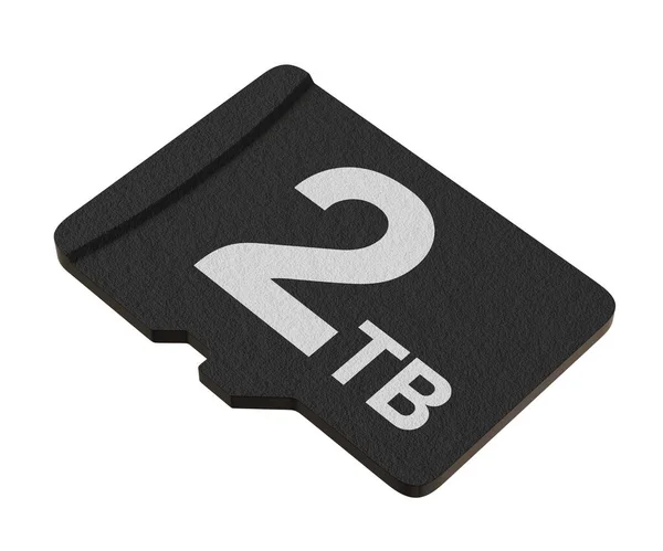 Memory Card Capacity Microsd Flash Storage Disc Isolated White Background — Fotografia de Stock