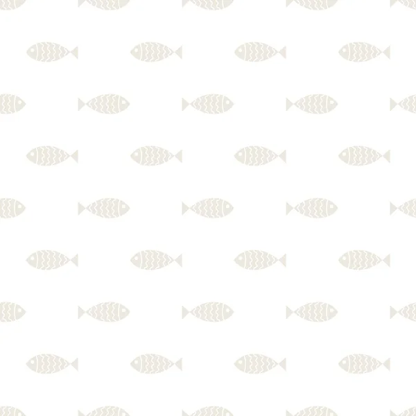 水泳漫画の魚と自然なシームレスなパターン ベクターイラスト — ストックベクタ