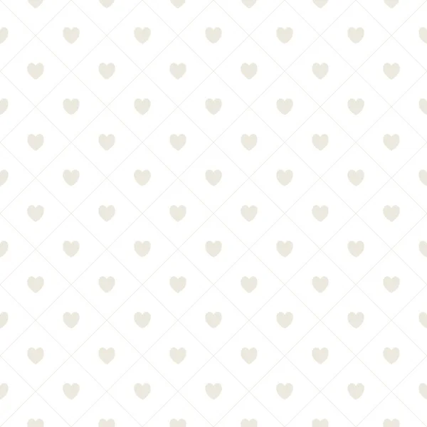 Seamless Pattern Hearts Romantic Background Wedding Birthday Valentines Day Vector —  Vetores de Stock