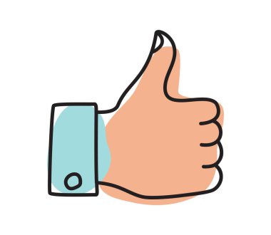 Doodle simge veya logoyu, el çizimi jest sembolünü çağdaş modern moda saf stil renginde çizer. Vektör illüstrasyonu