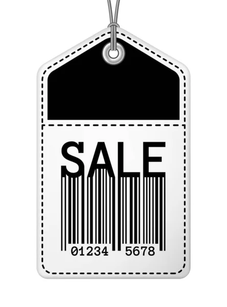 Sale Tag Barcode String Retro Design Typography Elements Vector Illustration — Stock Vector
