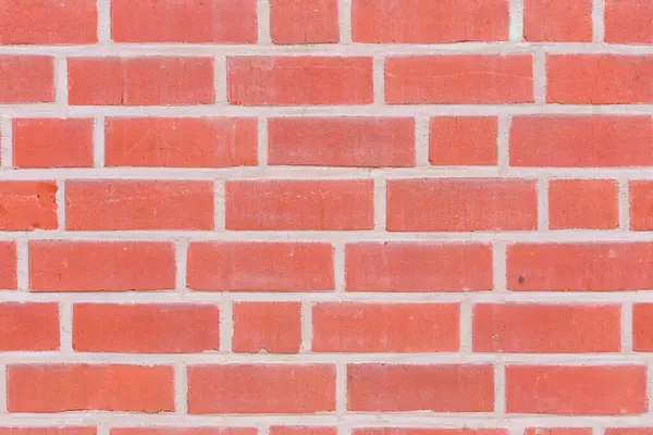 Tekstur Dinding Bangunan Bata Merah Mulus Latar Belakang Luar Ruangan — Stok Foto