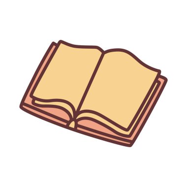 Mürekkep kalemle çizilmiş karalama kitabı simgesi. Bilgi ve eğitim sembolü grunge freehand stiliyle çizilmiş. Vektör illüstrasyonu beyaz arkaplanda izole edildi