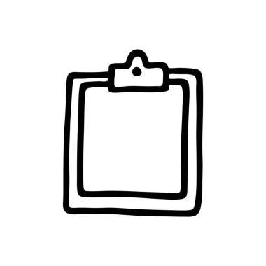 Doodle Pano simgesi. Bilgi sembolü. Çizgi sanatı grafik tasarım elemanı. Vektör illüstrasyonu beyaz arkaplanda izole edildi