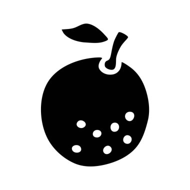 Citrus portakalı veya limon karalama resmi, el yazısıyla siyah çizgi çizilmiş. Vektör illüstrasyonu beyaz arkaplanda izole edildi