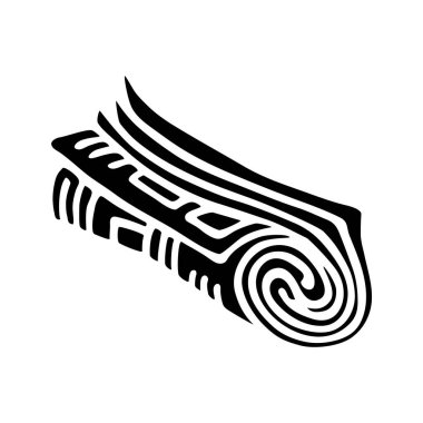 Gazete simgesini düz bir şekilde çizdim. Vektör illüstrasyonu beyaz arkaplanda izole edildi